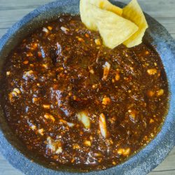 Salsa borracha de nopales y pasilla